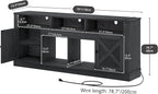 YITAHOME TV Stand for 75/80 Inch TV, Media Furniture TV Table - Image 2