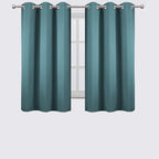 Sea Teal Thermal Blackout Curtains/38 x 54 Inch/Set of 2 Panels Room Darkening - Image 2