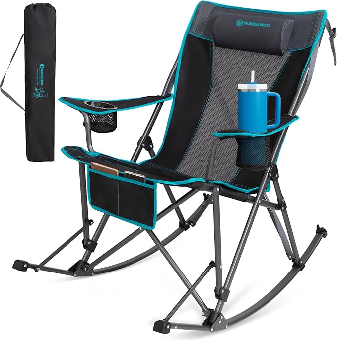 FUNDANGO Oversized Rocking Camping Chair by FUNDANGO