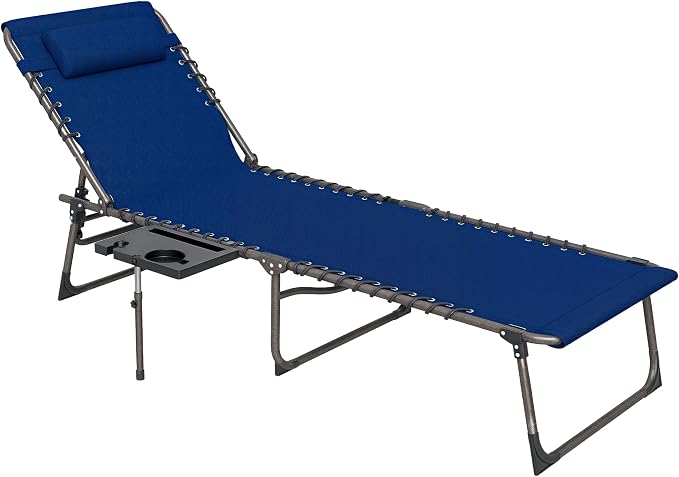 Outsunny Folding Chaise Lounge Chair Outdoor Tanning Chair by Outsunny