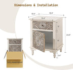 SUNBURY Night Stand Set 2, Accent End Table - Image 3