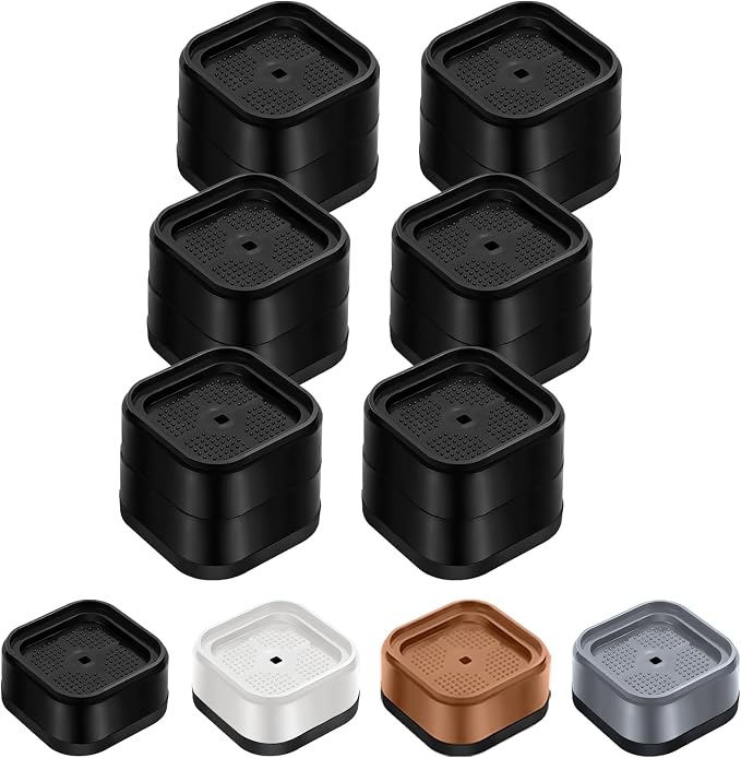 Furniture Risers Adjustable Bed Risers Heavy Duty Lifts Height 2", Square by EnjoyLifeEnjoyHappiness