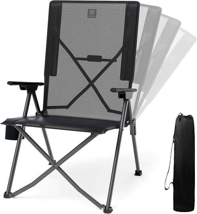 EVER ADVANCED Teslin Reclining Camping Chairs by EVERADVANCED