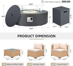 UPHA 9 Pieces Patio Furniture Sets, Wicker Outdoor Sectional Sofa Couch - Image 2