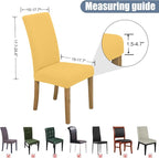 BIETYONE Stretch Dining Chair Covers Set of 6, Soft Removable Washable Kitchen - Image 5