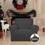 Easy-Going Stretch Chair Sofa Slipcover Washable Dark Gray | 1-Piece Couch Sofa - Image 2