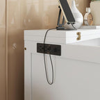 Full Size Murphy Bed with USB Port and Removable Shelves on Each Side, Solid - Image 6