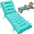 72x21 Inch Folding Chaise Lounge Cushion Quick Dry by AMCATON