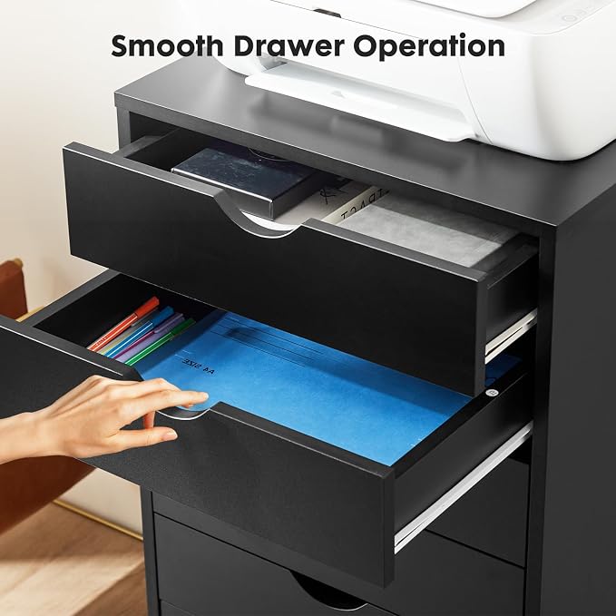 OLIXIS 7 Drawer Mobile File Cabinet Under Desk Storage Organization - Image 5