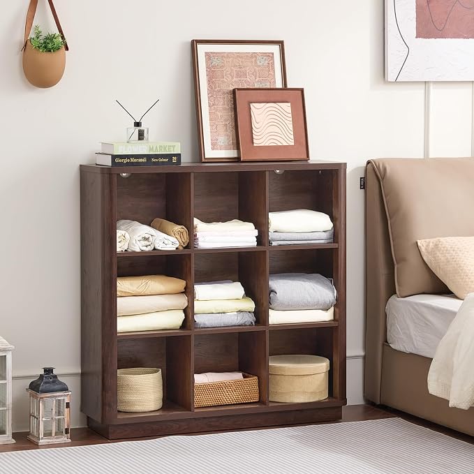 Joaxswe 9 Cube Bookshelf, 40.5" Wide Organizer Bookcase - Image 7