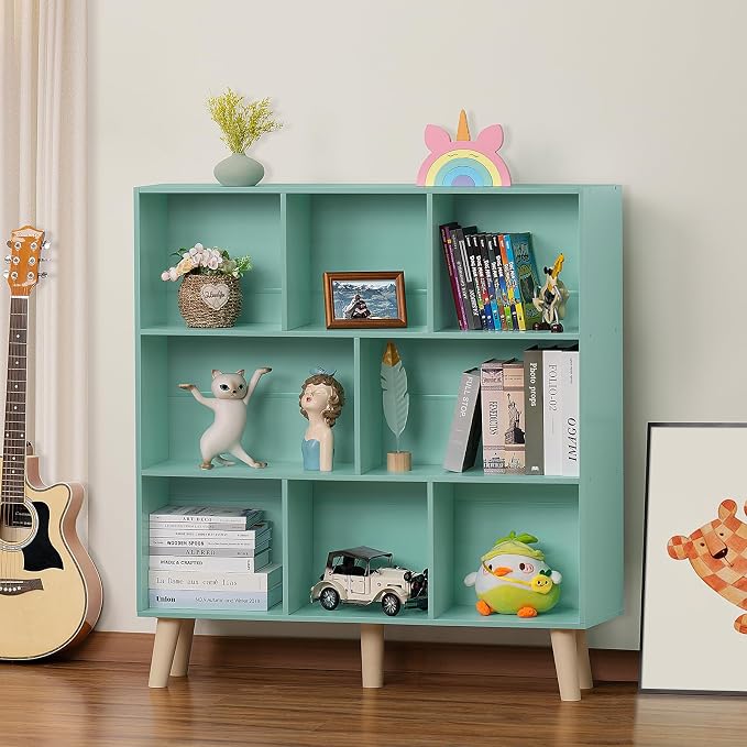 LEYAOYAO 8 Cube Bookshelf 3-Tier Bookcase - Image 5
