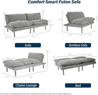Ribilake 70" Futon Sofa Bed, 4 in 1 Multi-Function Couch Sleeper - Image 3