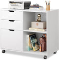 DEVAISE 3-Drawer Wood File Cabinet, Mobile Lateral Filing Cabinet, Printer Stand by DEVAISE