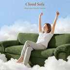 Vesgantti 118" Modular Sectional Couch, Comfy Corduroy Upholstered Cloud Couches - Image 3