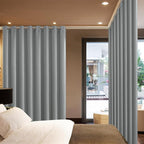 Yakamok Dove Grey Room Darkening Curtains 84 inch Sliding Door Drapes | 1 - Image 2