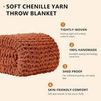L'AGRATY Chunky Knit Throw Blanket - Image 2