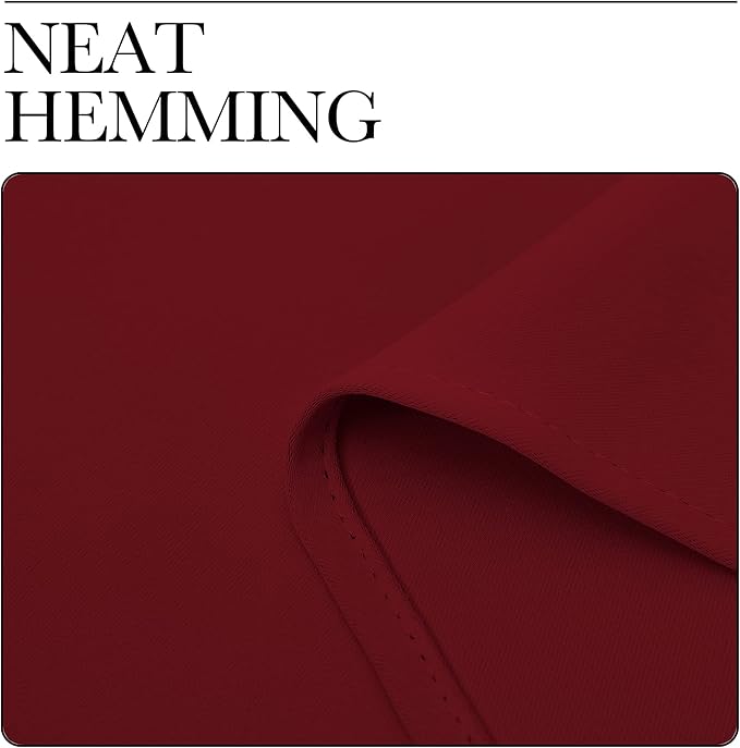 NICETOWN Burgundy Red Blackout Draperies Curtains - Image 7