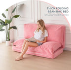 MAXYOYO Folding Sofa Bed, Extra Thick and Long Floor Sofa Convertible Sleeper - Image 3