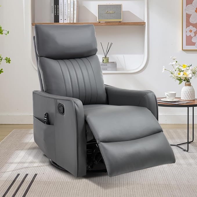 Trustyue Swivel Rocker Recliner Chair, 360° Swivel Recliner by Trustyue