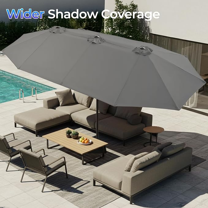 SUPERJARE 13FT Outdoor Patio Umbrella - Image 3
