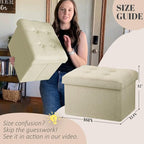 LINMAGCO Ottoman Storage Ottoman - Image 3