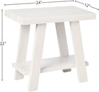 Roundhill Furniture Athens Contemporary Wood Shelf Side Table - Image 3
