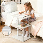 Faesun 360° Swivel Side Table for Height Adjustable, C Shaped End Table for - Image 3