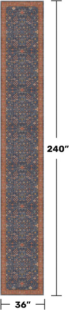 Washable 3x20 Extra Long Hallway Runner Rug, Non-Slip Stain & Fade Resistant - Image 2
