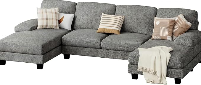 JUMMICO Sectional Couches for Living Room, U Shaped Couch - Image 7