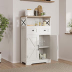 Befrases Set of 2 Farmhouse Storage Cabinet - Image 5