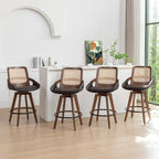 Set of 4 Bar Stools Counter Height by KUNZENTLIVING