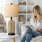 OYEARS 21" Boho Table Lamps Set of 2 - Image 8