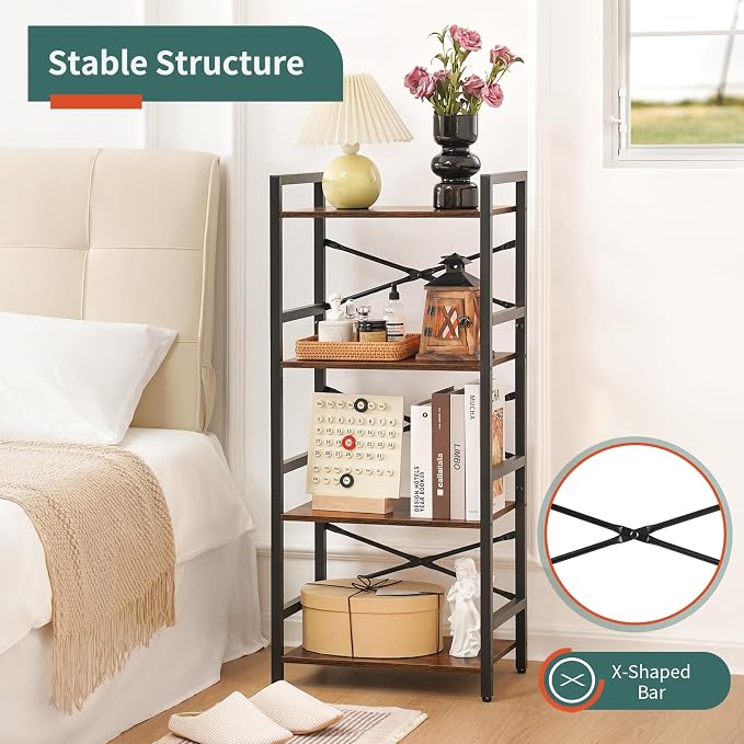 Yoobure 4 Tier Bookshelf - Image 5