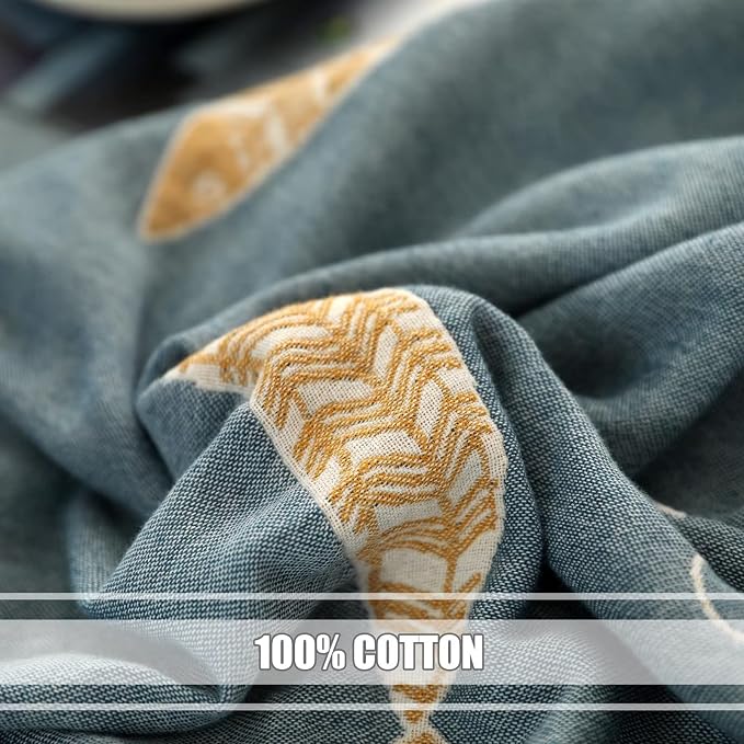 LUTBM Boho Throw Blanket for Bed 100% Cotton Ultra Soft Rustic Quilt Summer - Image 7