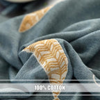 LUTBM Boho Throw Blanket for Bed 100% Cotton Ultra Soft Rustic Quilt Summer - Image 7