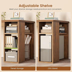 SEDETA 67" Farmhouse L Shaped Desk - Image 4