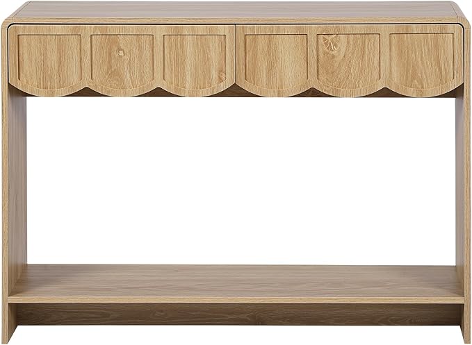 ORRD Console Table with Drawers, Mid-Century 43 Inches Narrow Entryway Table - Image 8