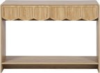 ORRD Console Table with Drawers, Mid-Century 43 Inches Narrow Entryway Table - Image 8