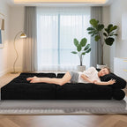HABUTWAY Folding Sofa Bed, Foldable Floor Sofa Lounge w/Dual-Pillow & Handle - Image 5