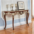 Vintage French Console Table, Wood Entryway Table - Image 2