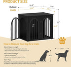 Hzuaneri 26.8'' Wooden Dog Crate Furniture, Indoor Dog Kennel Dogs Cage - Image 2