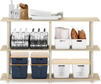 Furinno Turn-N-Tube No Tools 3-Tier Rectangle Side Display Rack, Bauhaus - Image 5