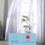 Sheer Curtains 90 Inch Length, Elegant Grey Sheer Curtains - Image 6