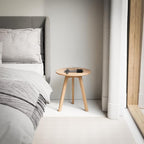 Raico Round Side Table 100% Solid Wood Occasional Table Minimal Scandinavian - Image 5