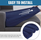 Smiry Waterproof Couch Cushion Covers, Stretch Jacquard Sectional Couch Covers - Image 4
