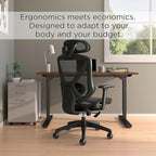 Staples Dexley Ergonomic Task Chair, Lumbar Support, Adjustable Height - Image 4