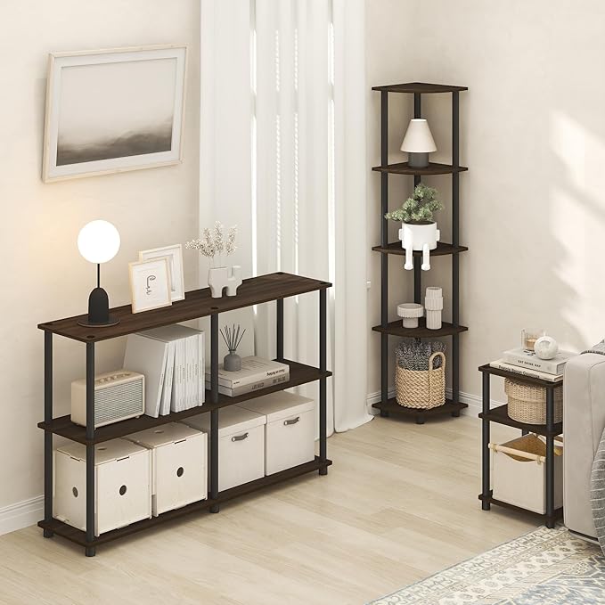 Furinno Turn-N-Tube Side Table, 3-Tier End Table - Image 4