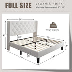 Einhomn Full Size Platform Bed Frame - Image 2