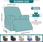 TAOCOCO Oversized Recliner Chair Covers, 1 Seater Streach Recliner Covers Soft - Image 4