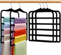Closet Organizers and Storage, 5 Pack Velvet Pants-Hangers-Space-Saving by SHUKEEKA